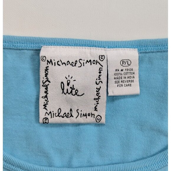 Michael Simon Lite Women's Maxi Dress Cruise Ship Embroidery Size PL - Picture 5 of 12